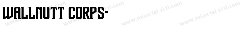 Wallnutt Corps字体转换